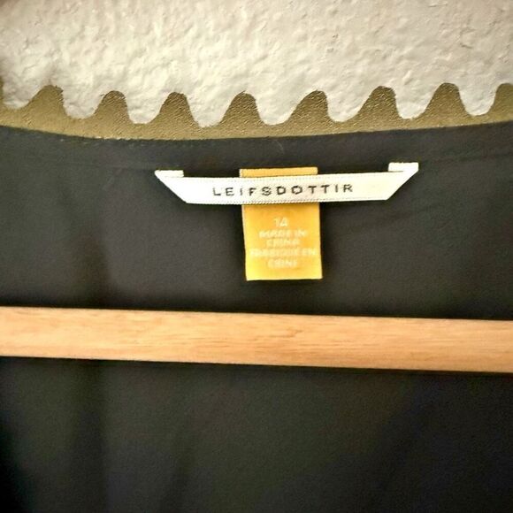 LEIFSDOTTIR x ANTHROPOLOGIE | Sani Lace Jumpsuit Moss Sleeveless Pockets | 14 - Picture 3 of 12